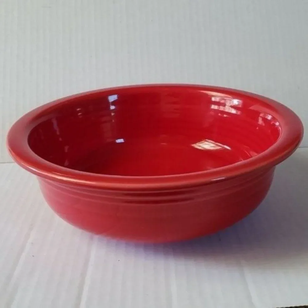 Fiestaware Fiesta Vegetable Bowl Dish Large Scarlet Red SERVING CERAMIC